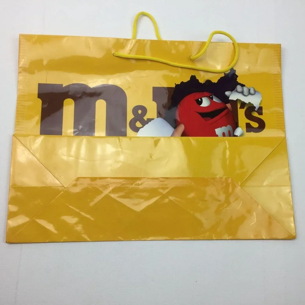 M&M Peanut Yellow Gift Bag Reusable Recycle